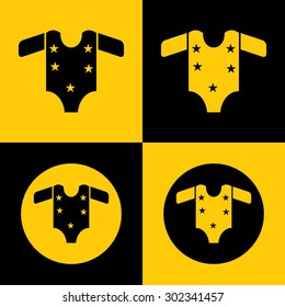Baby Cloth Icon-Onesie. Eps-10.