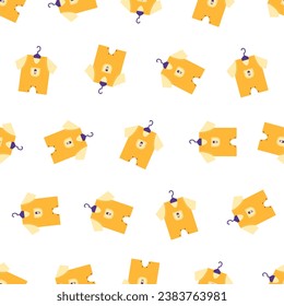 Baby cloth seamless pattern. Suitable for backgrounds, wallpapers, fabrics, textiles, wrapping papers, printed materials, and many more. Editable vector.
