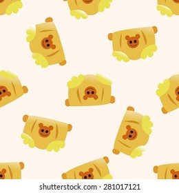 Baby clothes , cartoon seamless pattern background