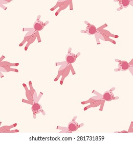 Baby clothes , cartoon seamless pattern background