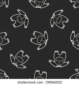 baby clothes doodle seamless pattern background