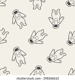 baby clothes doodle seamless pattern background