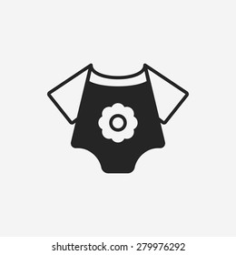baby clothes icon
