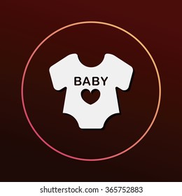 baby clothes icon