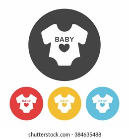 baby clothes icon