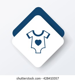baby clothes icon