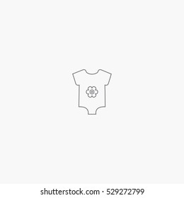 baby clothes icon