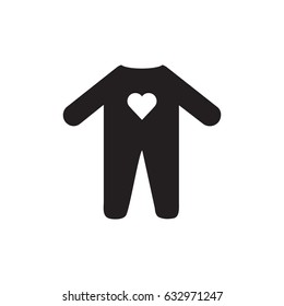 Baby clothes icon