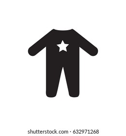 Baby clothes icon