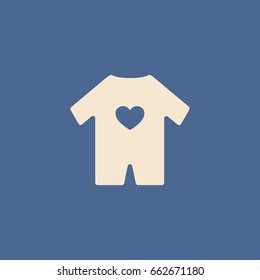 Baby clothes icon
