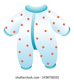 Baby clothes icon. Cartoon of Baby clothes vector icon for web design isolated on white background