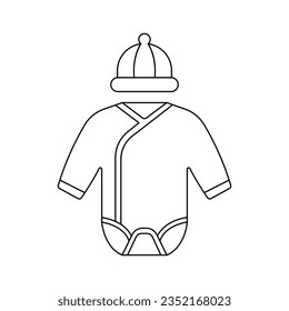 Baby clothes icon design. isolated on white background. vector illustration