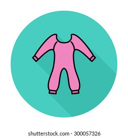 Baby clothes icon. Flat vector related icon for web and mobile applications. It can be used as - logo, pictogram, icon, infographic element. Vector Illustration. 