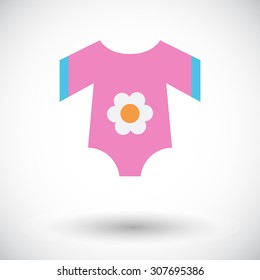 Baby clothes icon. Flat vector related icon for web and mobile applications. It can be used as - logo, pictogram, icon, infographic element. Vector Illustration. 