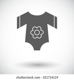 Baby clothes icon. Flat vector related icon for web and mobile applications. It can be used as - logo, pictogram, icon, infographic element. Vector Illustration. 