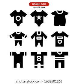 baby clothes icon or logo isolated sign symbol vector illustration - Collection of high quality black style vector icons
