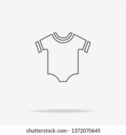 Baby clothes icon. Vector concept illustration for design.