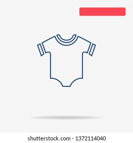 Baby clothes icon. Vector concept illustration for design.