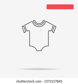 Baby clothes icon. Vector concept illustration for design.