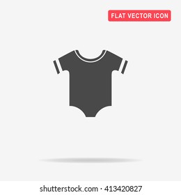 Baby clothes icon. Vector concept illustration for design.
