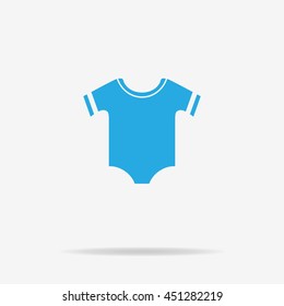 Baby clothes icon. Vector concept illustration for design.
