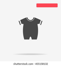 Baby clothes icon. Vector concept illustration for design.
