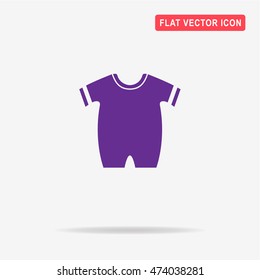 Baby clothes icon. Vector concept illustration for design.