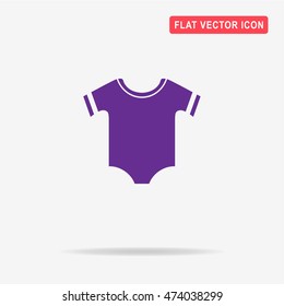 Baby clothes icon. Vector concept illustration for design.