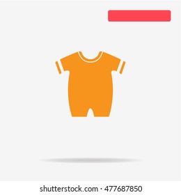 Baby clothes icon. Vector concept illustration for design.