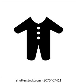 Baby clothes icon vector graphic illustration