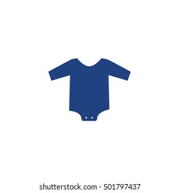 Baby clothes icon - vector illustration.