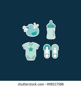 baby clothes icon.Vector illustration