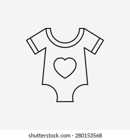 baby clothes line icon