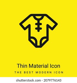 Baby Clothes minimal bright yellow material icon