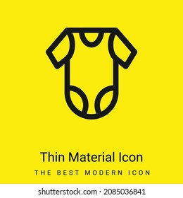 Baby Clothes minimal bright yellow material icon