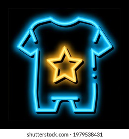 Baby Clothes neon light sign vector. Glowing bright icon Baby Clothes sign. transparent symbol illustration