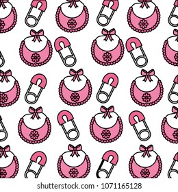 baby clothes pin with bib pattern