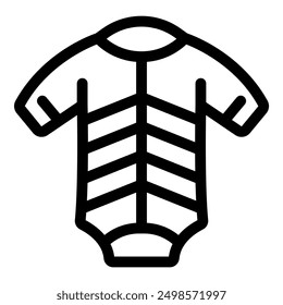 Baby clothes with stripes icon outline style for any purpose perfect to use in web design, mobile app, website, and more