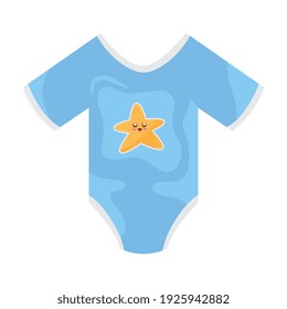 baby clothes suit isolated icon vector illustration design