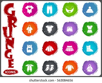 Baby clothes symbol for web icons and user interface