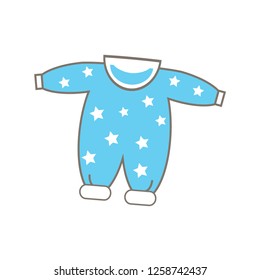 Baby clothes theme elements