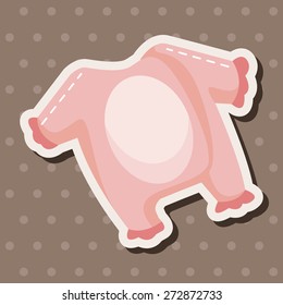 Baby clothes theme elements