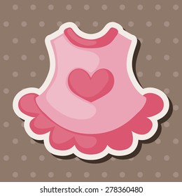 Baby clothes theme elements