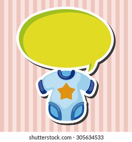 Baby clothes theme elements