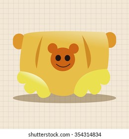 Baby clothes theme elements
