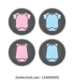 Baby clothes vector