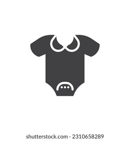 Baby clothes vector icon. filled flat sign for mobile concept and web design. Baby romper glyph icon. Symbol, logo illustration. Vector graphics