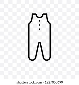 baby clothes vector linear icon isolated on transparent background, baby clothes transparency concept can be used for web and mobile