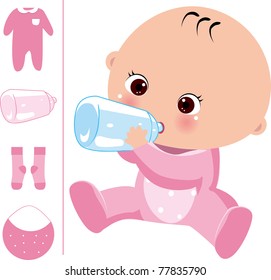 baby in the milk?, baby clothing and bottles