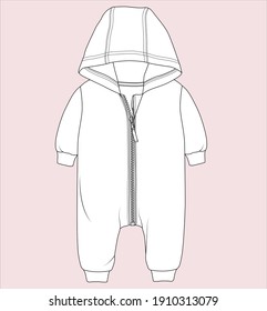 baby clothing  Hooded baby rompers design
